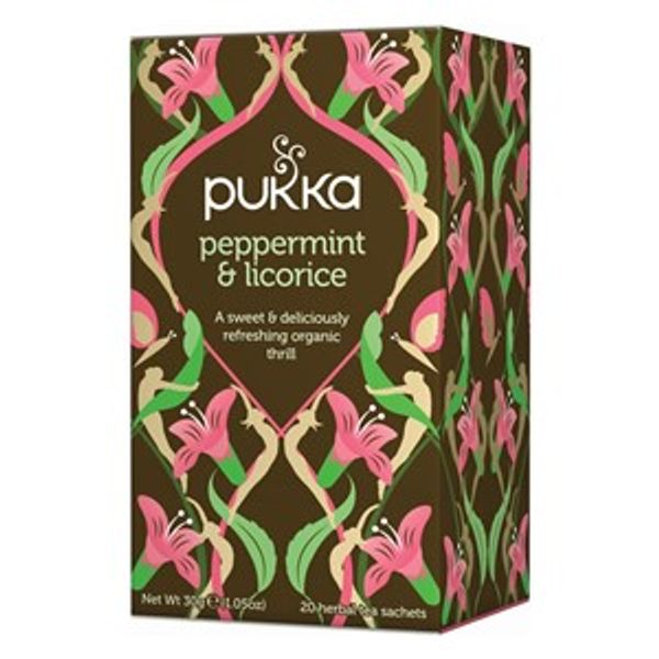 Hovedbilde Pukka peppermynte og lakris te 20 poser økologisk